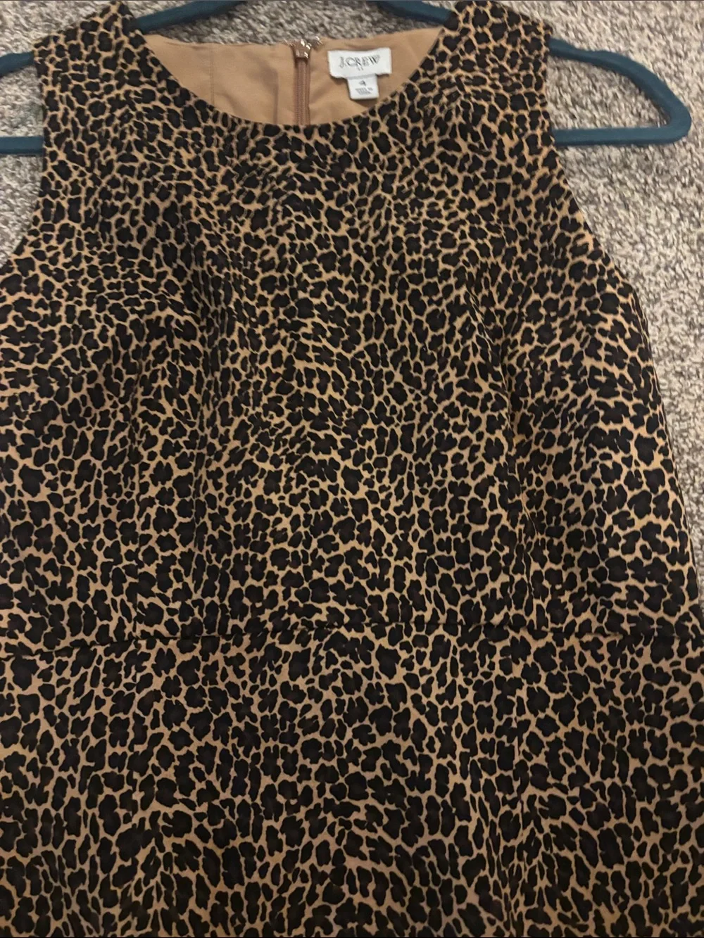 J. Crew Leopard Print Midi Dress